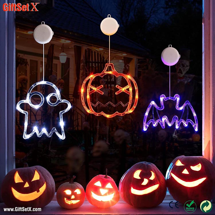 Set Kado Pesta Halloween Natal Liburan Lampu Elektronik EL